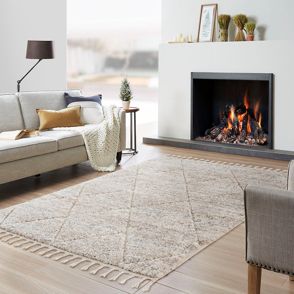 Oamwrae Cream style Area Rug