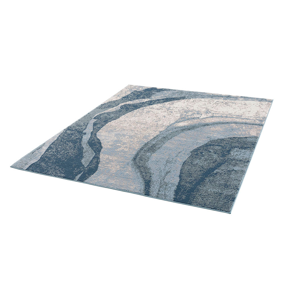 Oamwrae Abstract Wave Area Rug