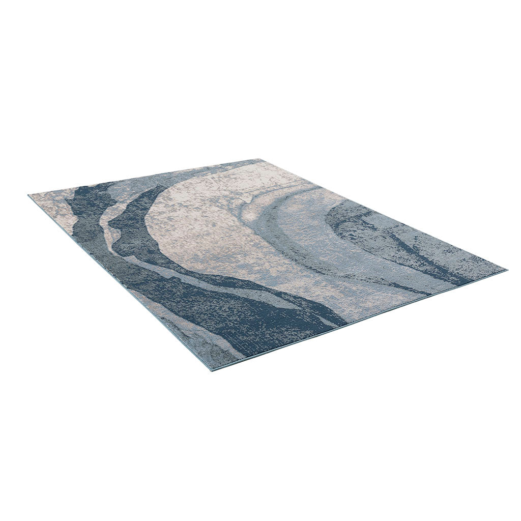 Oamwrae Abstract Wave Area Rug