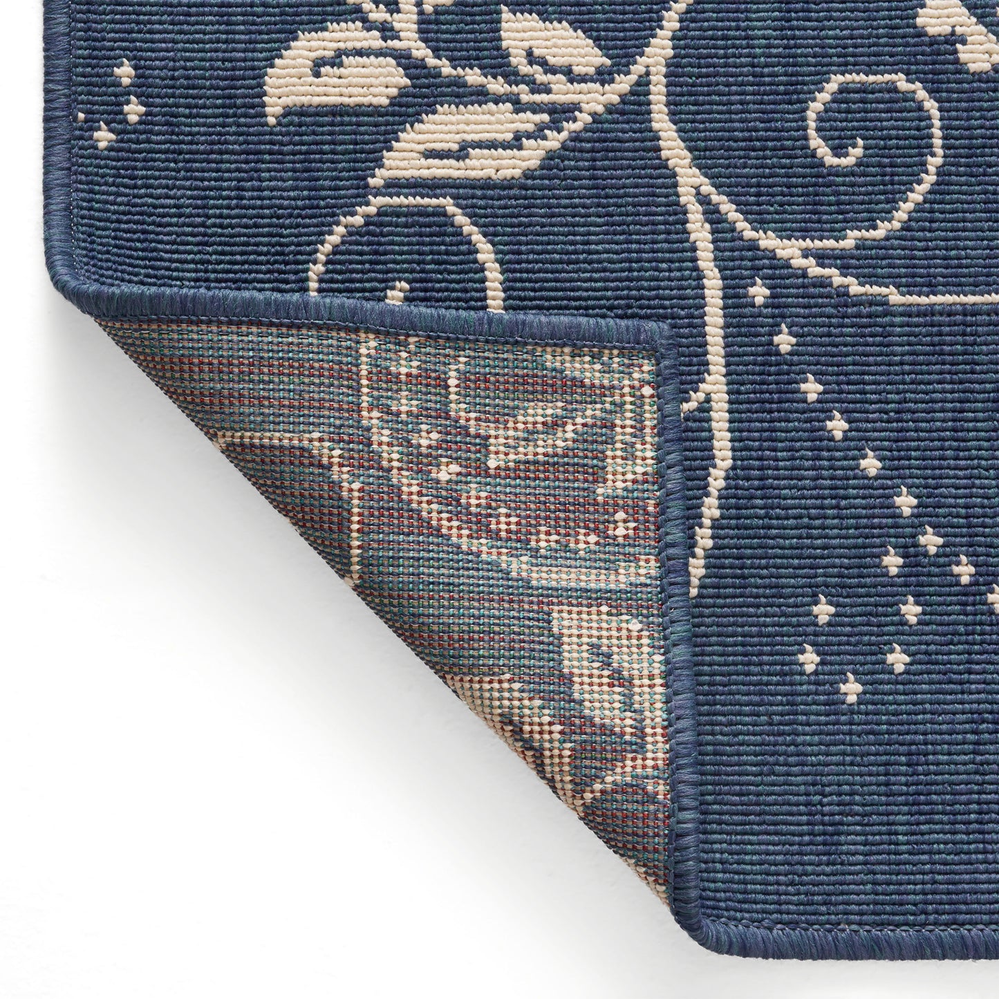 Oamwrae Blue Patterned Area Rug 5'3" X 7'