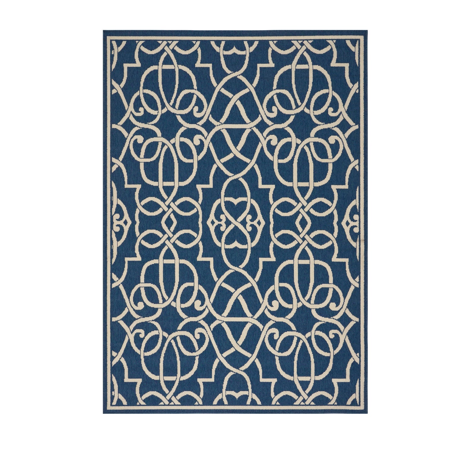 Oamwrae Blue Vintage Area Rug 5'3" X 7'6"