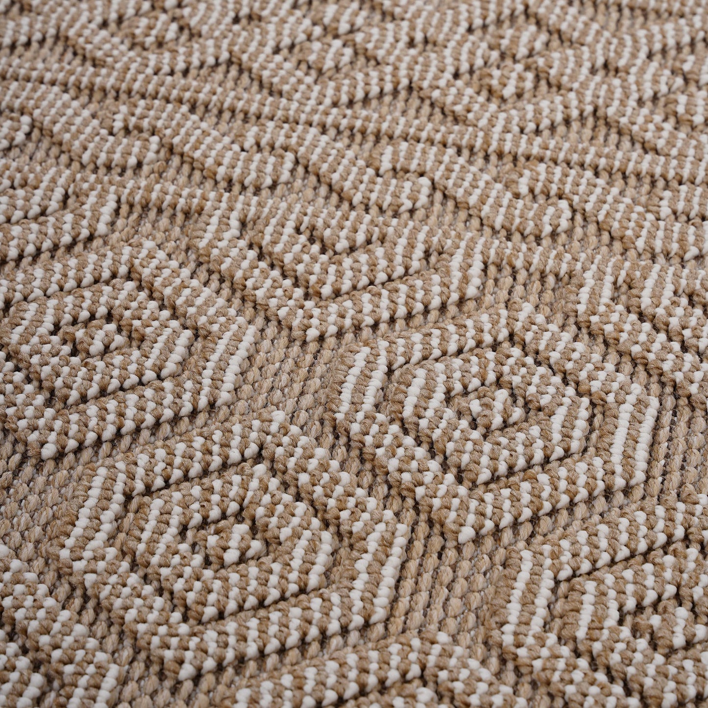 Oamwrae Mocha /Geometric Indoor/Outdoor Area Rug