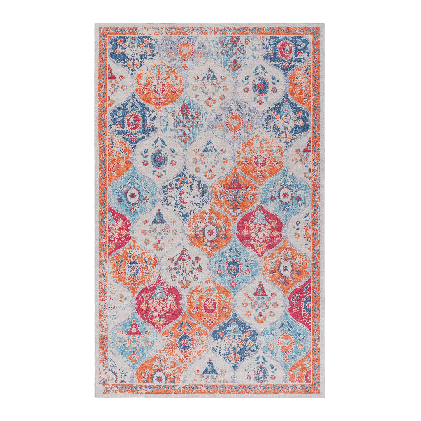 Oamwrae Cream Area Rug