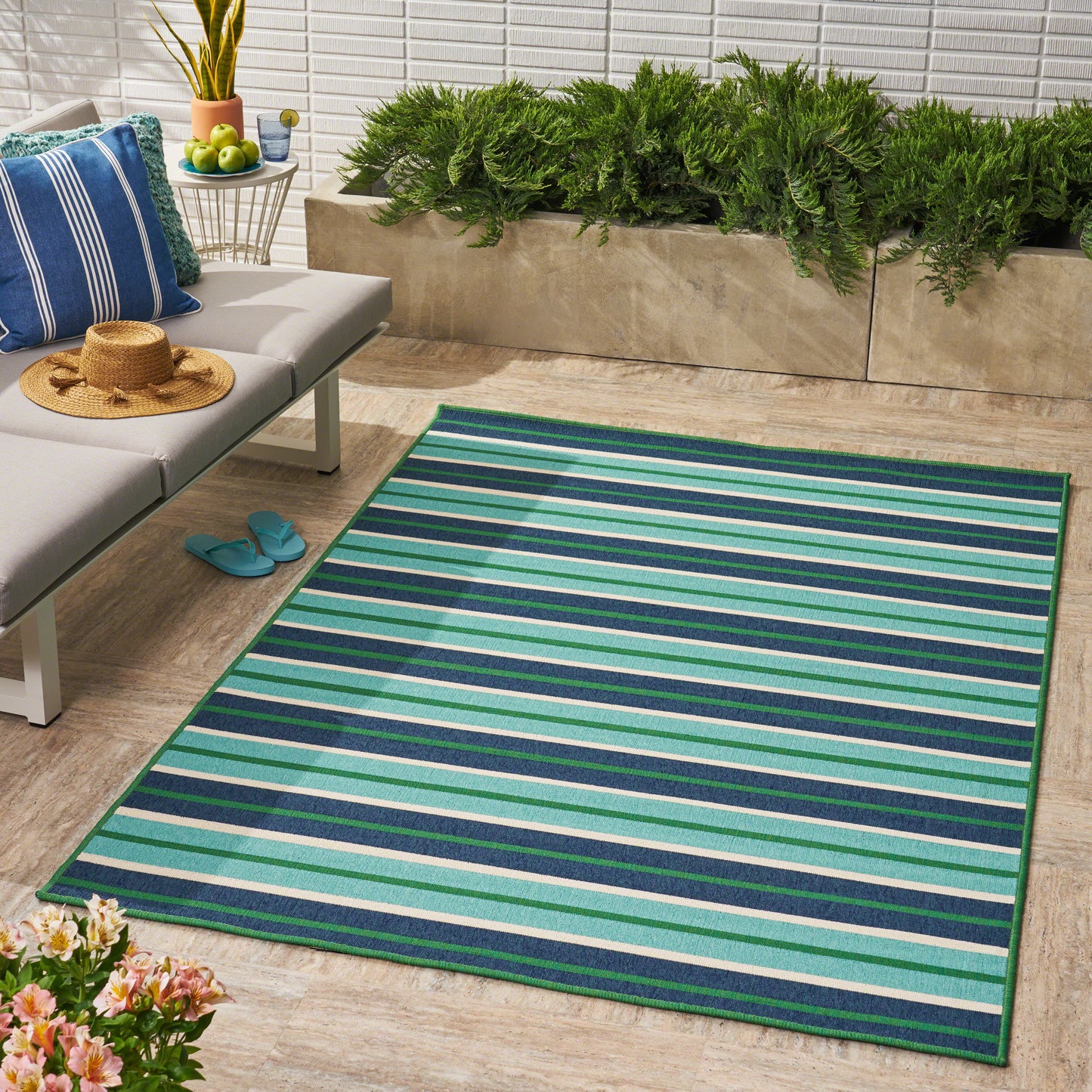 Oamwrae Modern Minimalist Area Rug 5'3" X 7'5"
