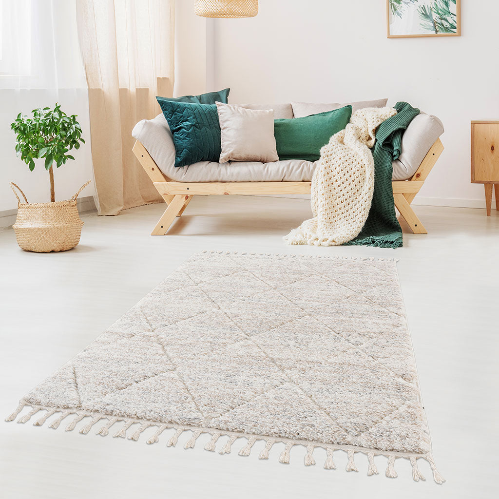 Oamwrae Cream style Area Rug