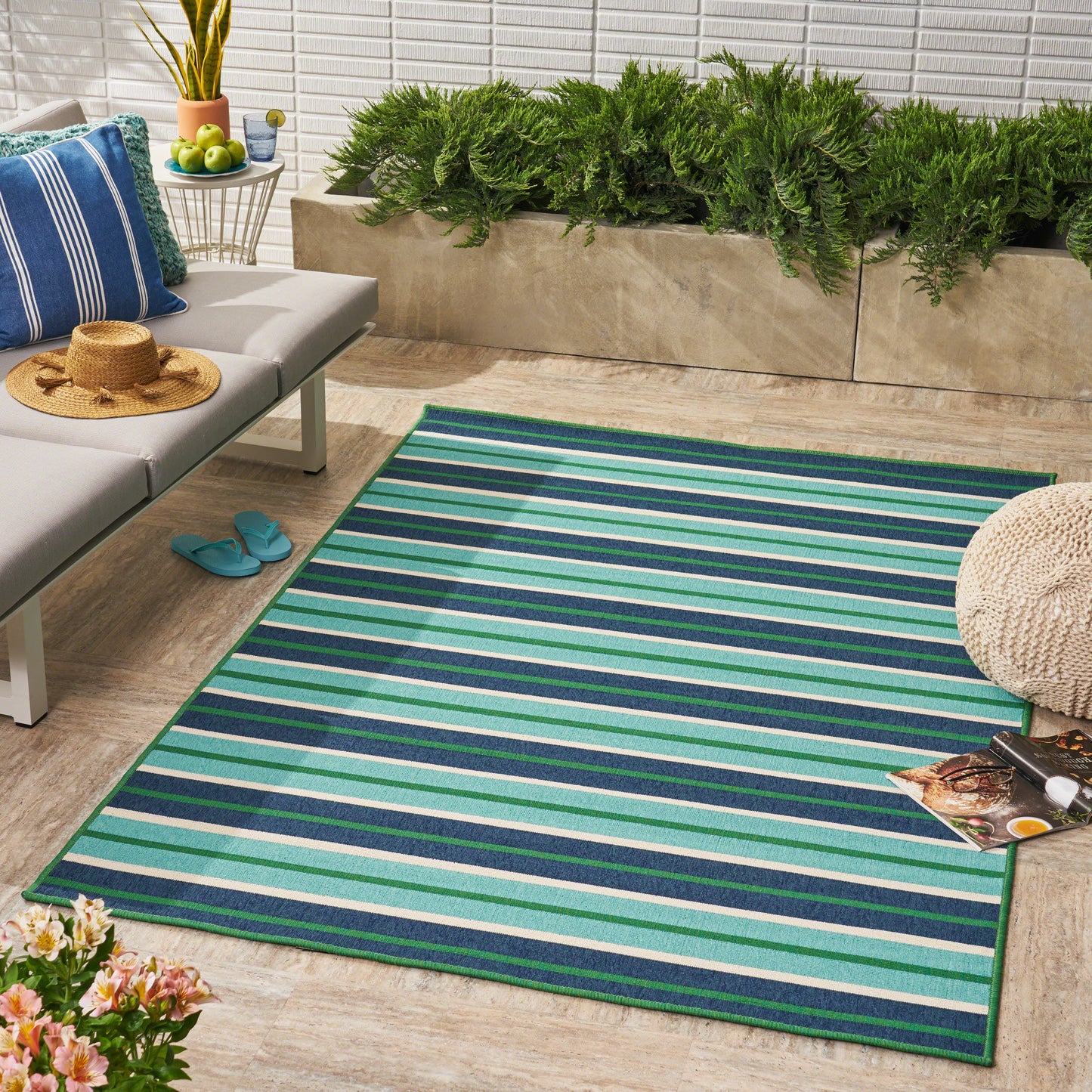 Oamwrae Modern Minimalist Area Rug 5'3" X 7'5"