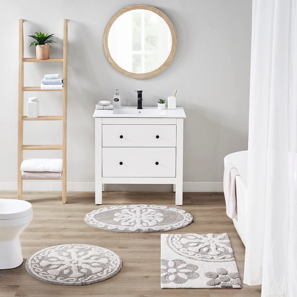 Oamwrae Cotton Tufted Bath Rug