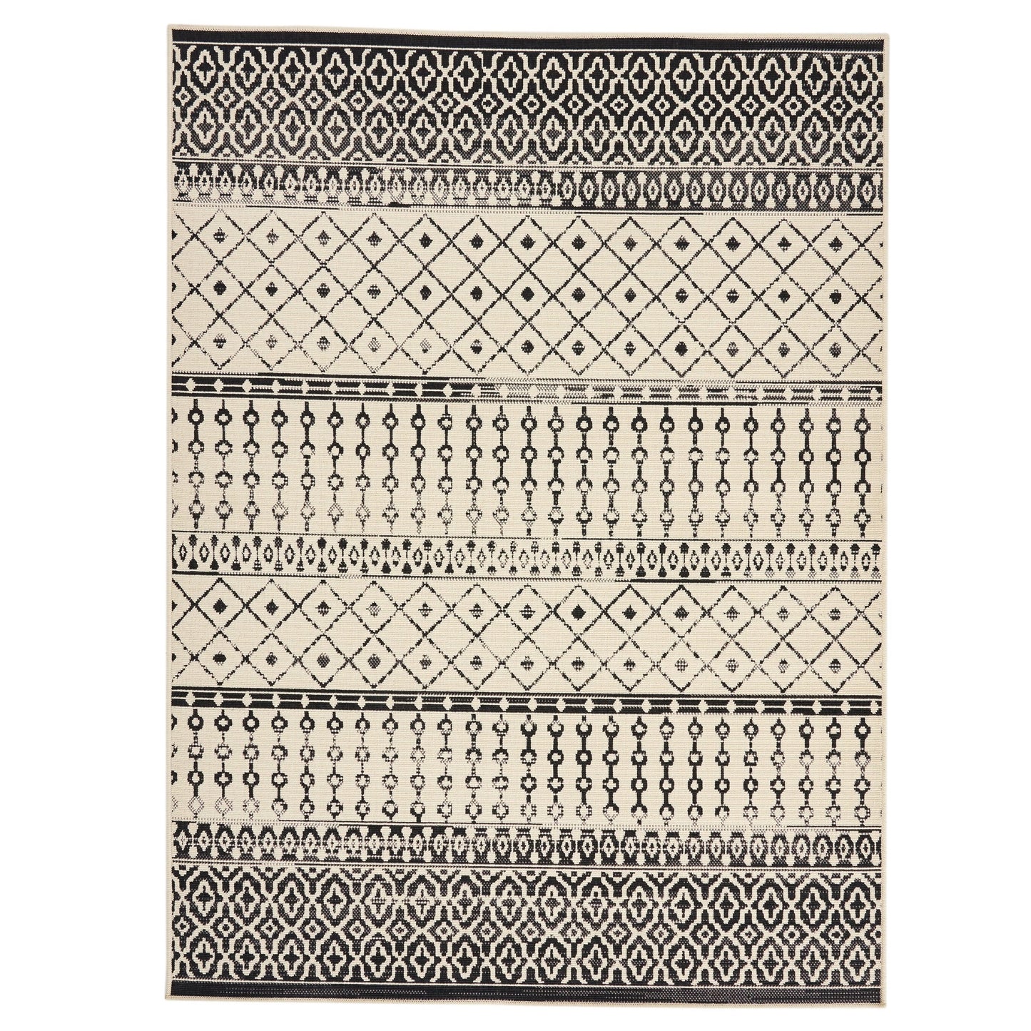 Oamwrae Beige Patterned Area Rug 5'3"x7'