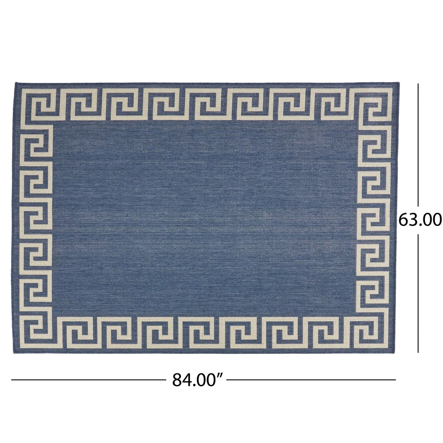 Oamwrae Blue classic Area Rug 5'3"x7'