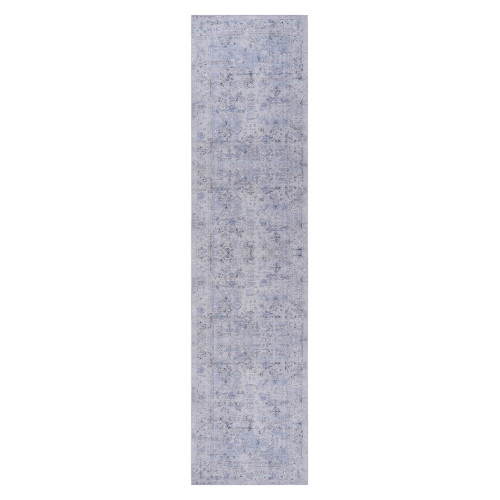 Oamwrae Whole House Area Rug (Blue+Cream, 5' x 8')