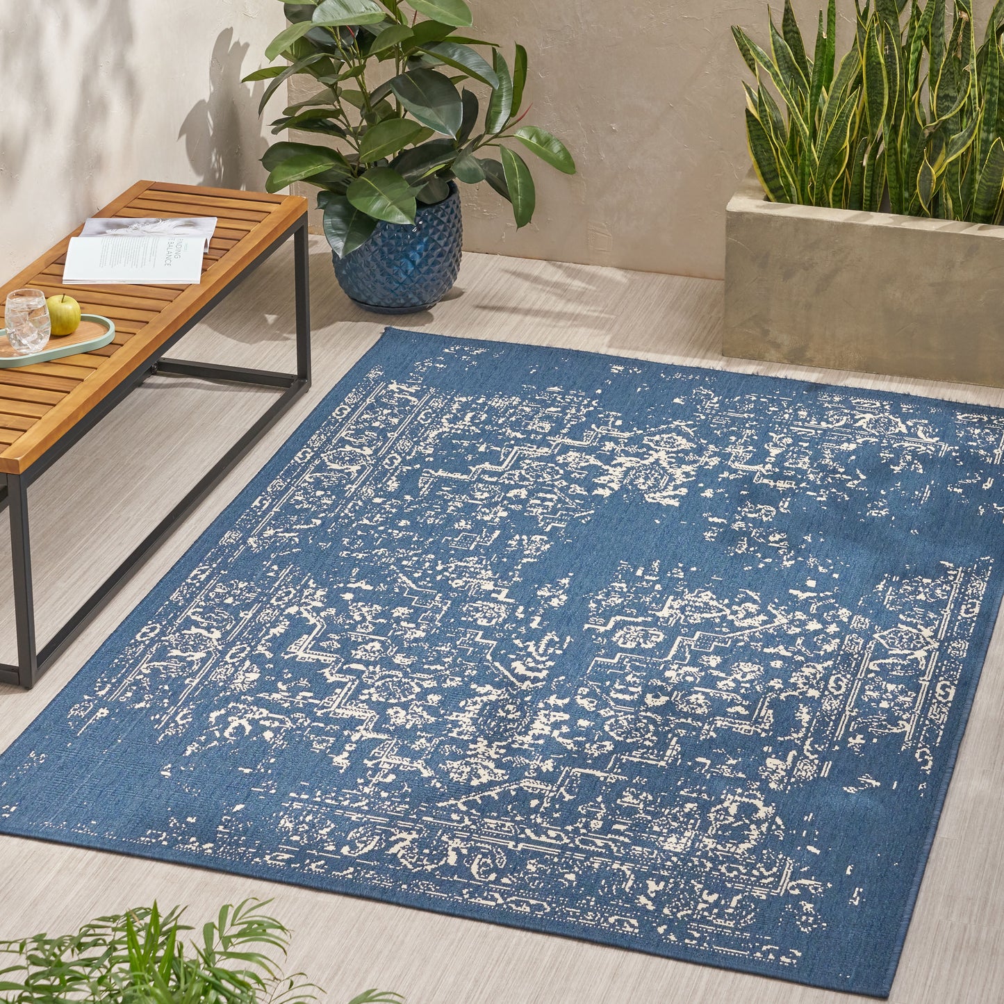 Oamwrae Vintage Area Rug 7'x5'3"